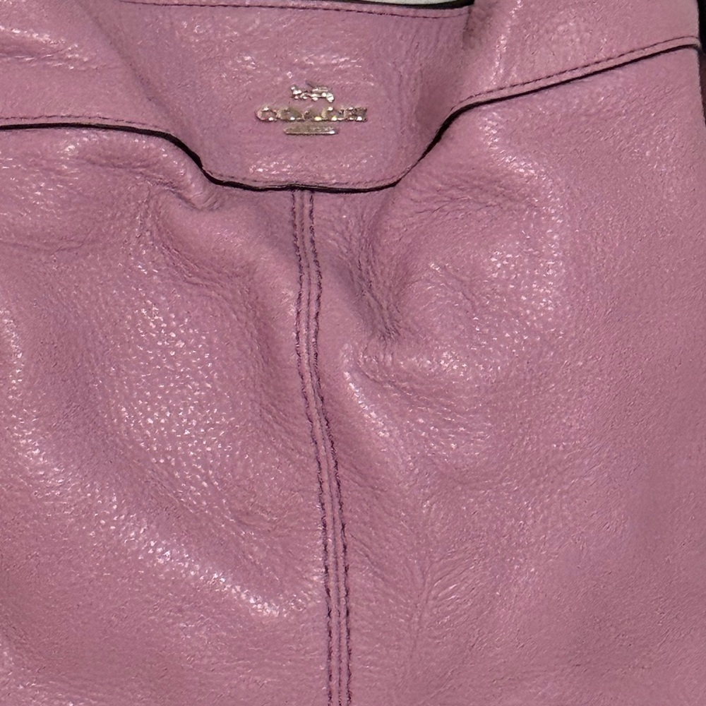 Coach Lilac Leather Lexy Shoulder Bag - Picture 3 of 13